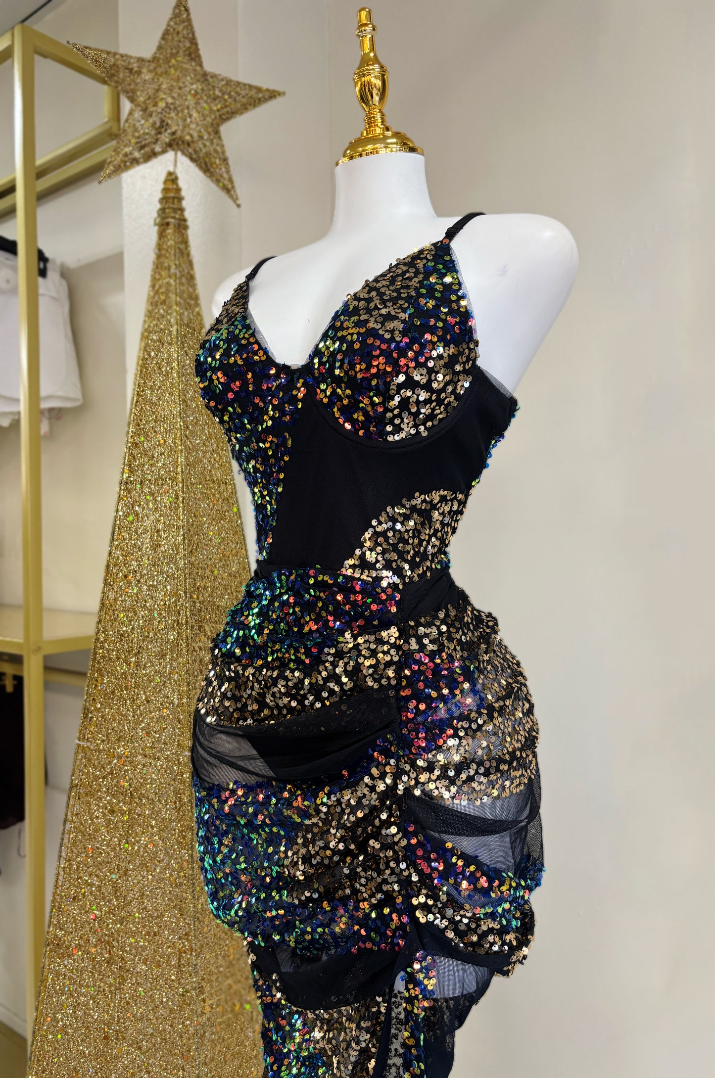 Irina Colors Sequin Dress