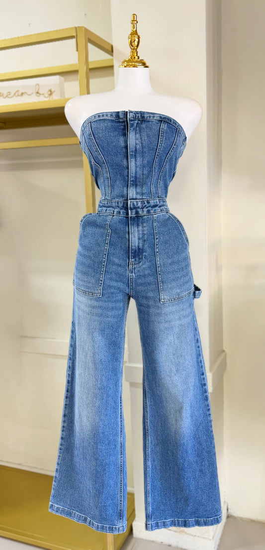Marina Denim Jumpsuit