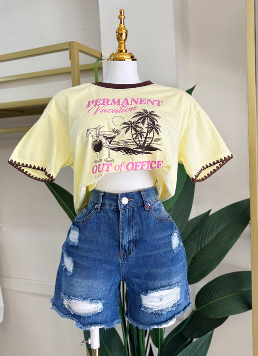 Alissa Denim Short (No stretch)