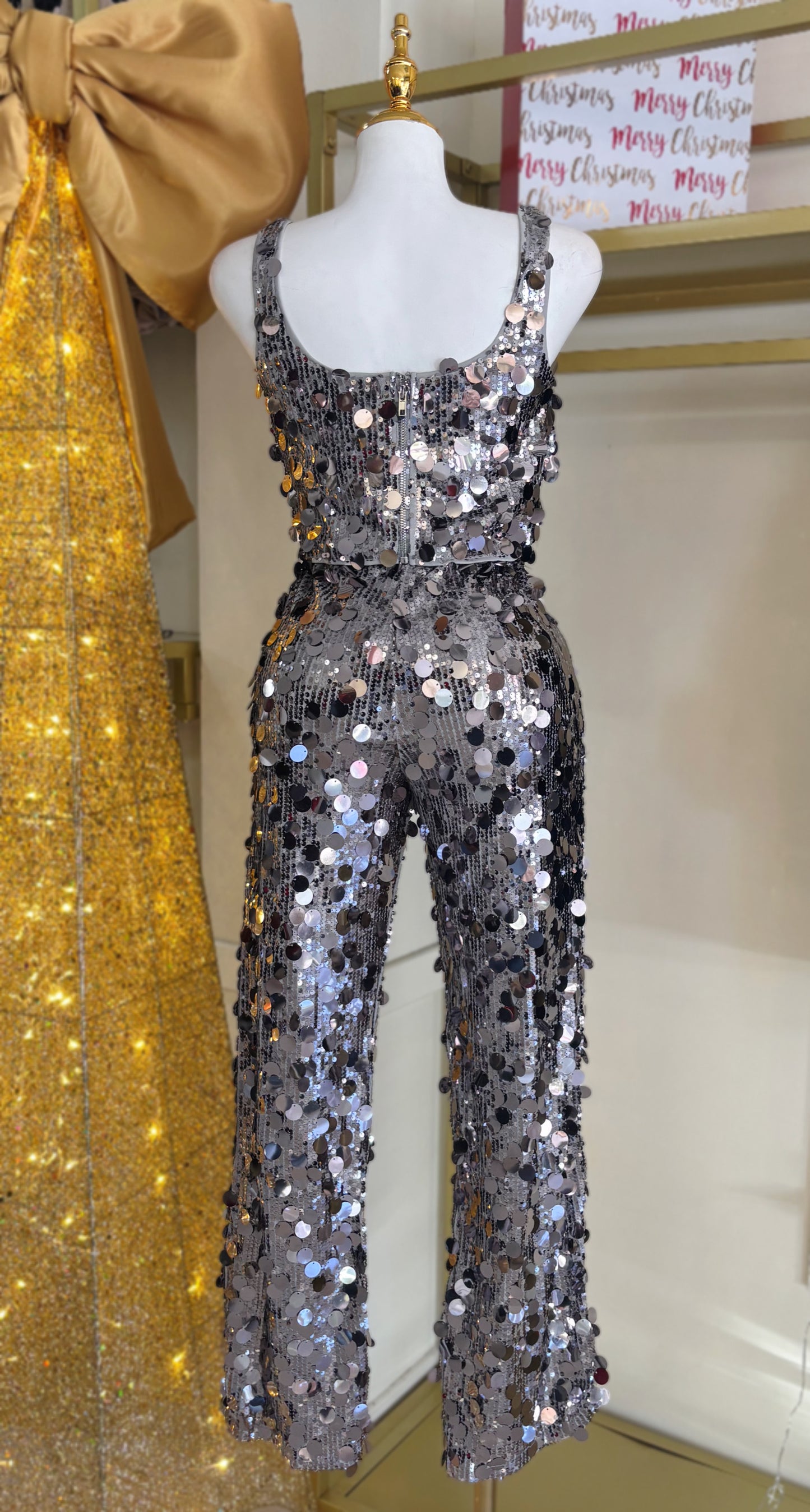 Katalina Sequin Pant Set