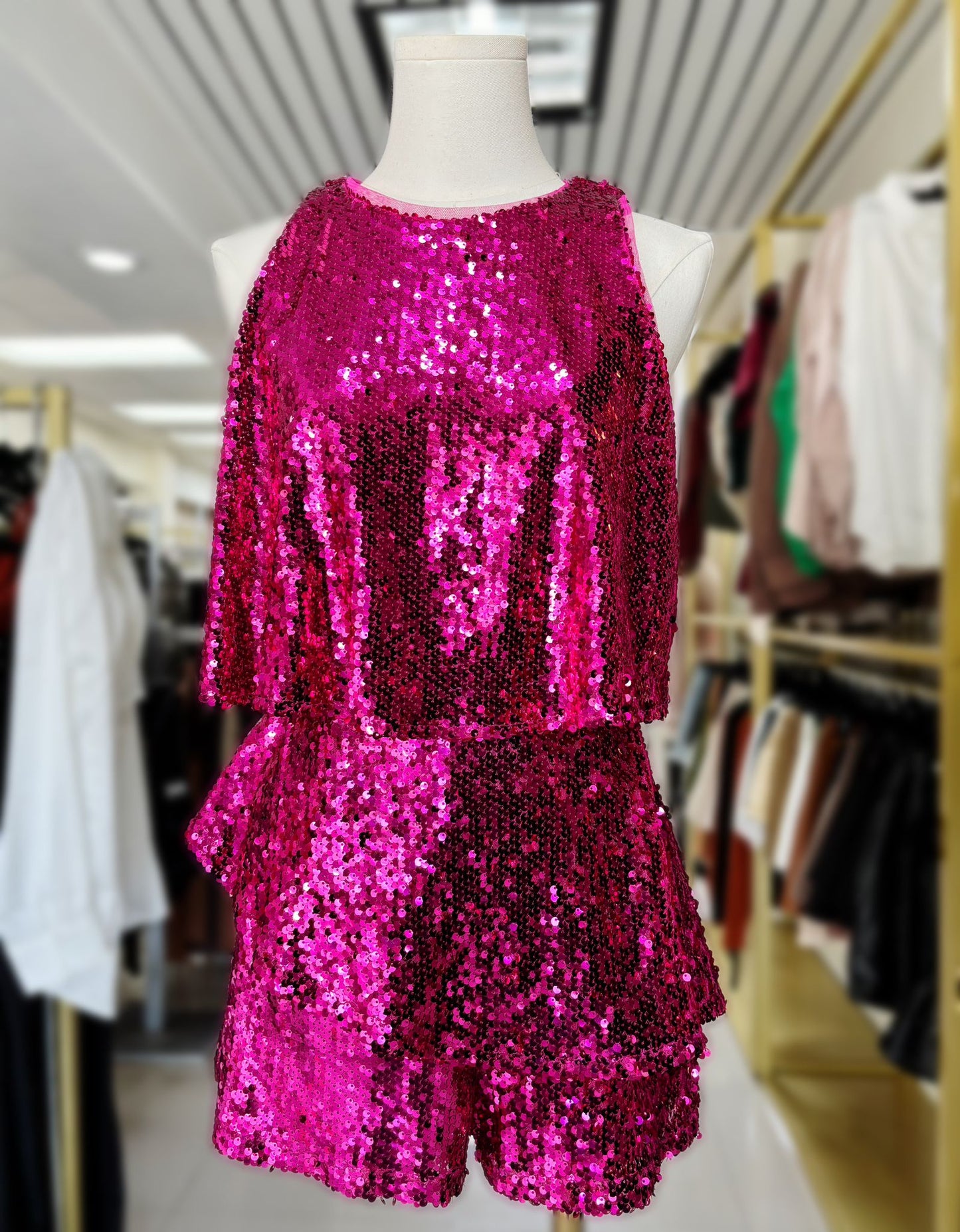 Lucia Sequin Romper (S•L)