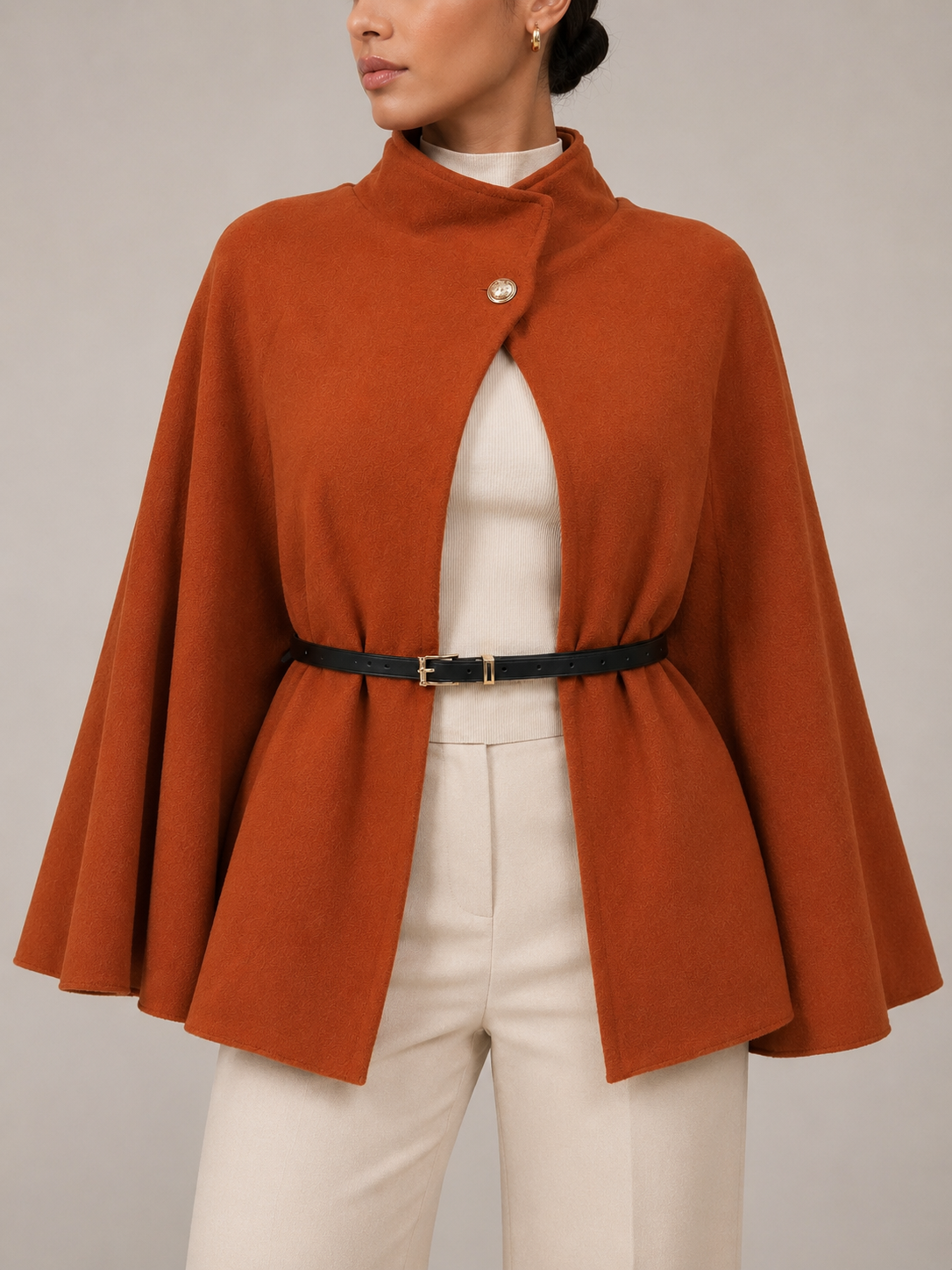 Élise Cape (Black/Brown/Terracotta)