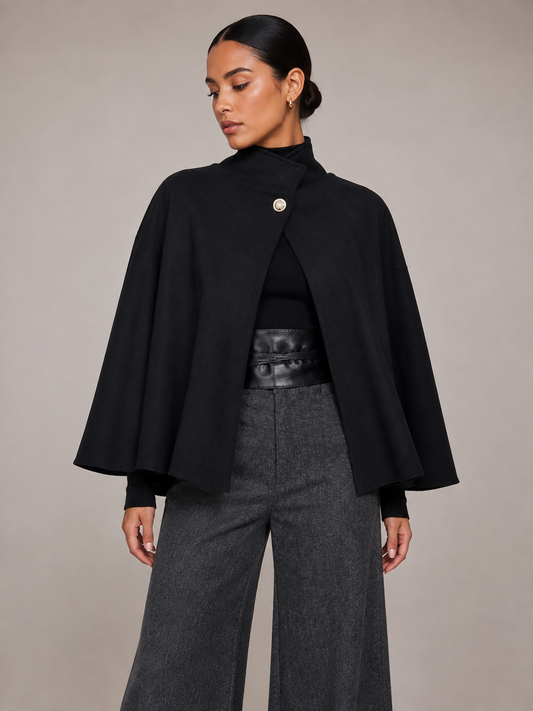 Élise Cape (Black/Brown/Terracotta)