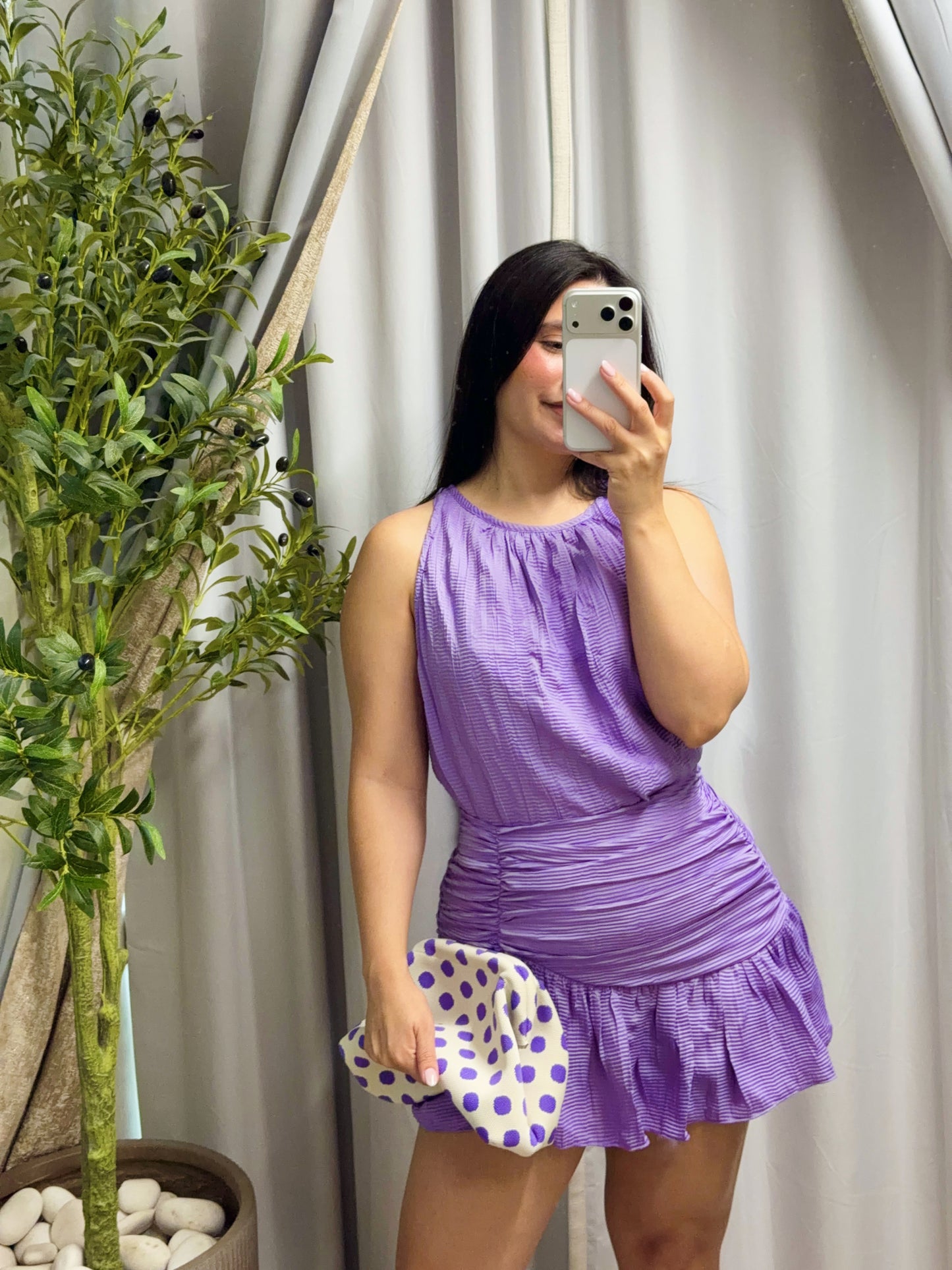 Aria Lilac Skirt Set