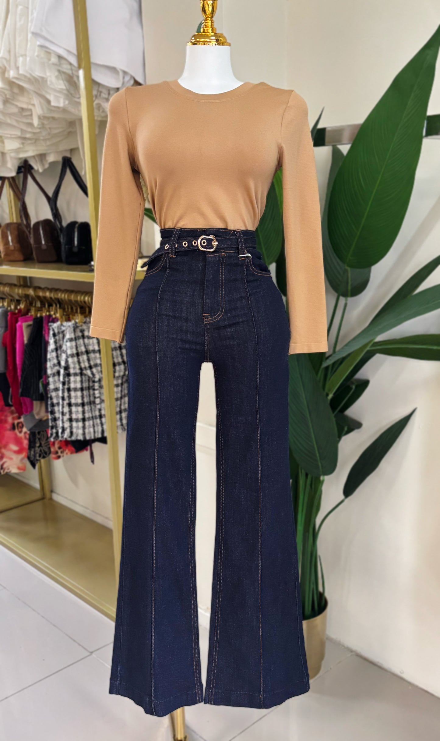 Elisa Belt Detail Jean