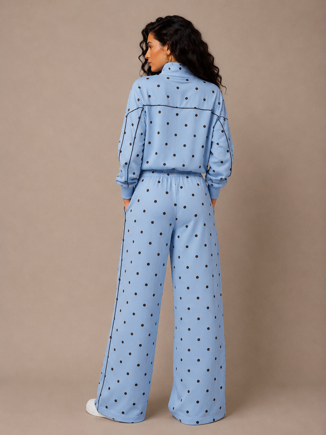 Lara Polka Dots Travel Set (Blue)