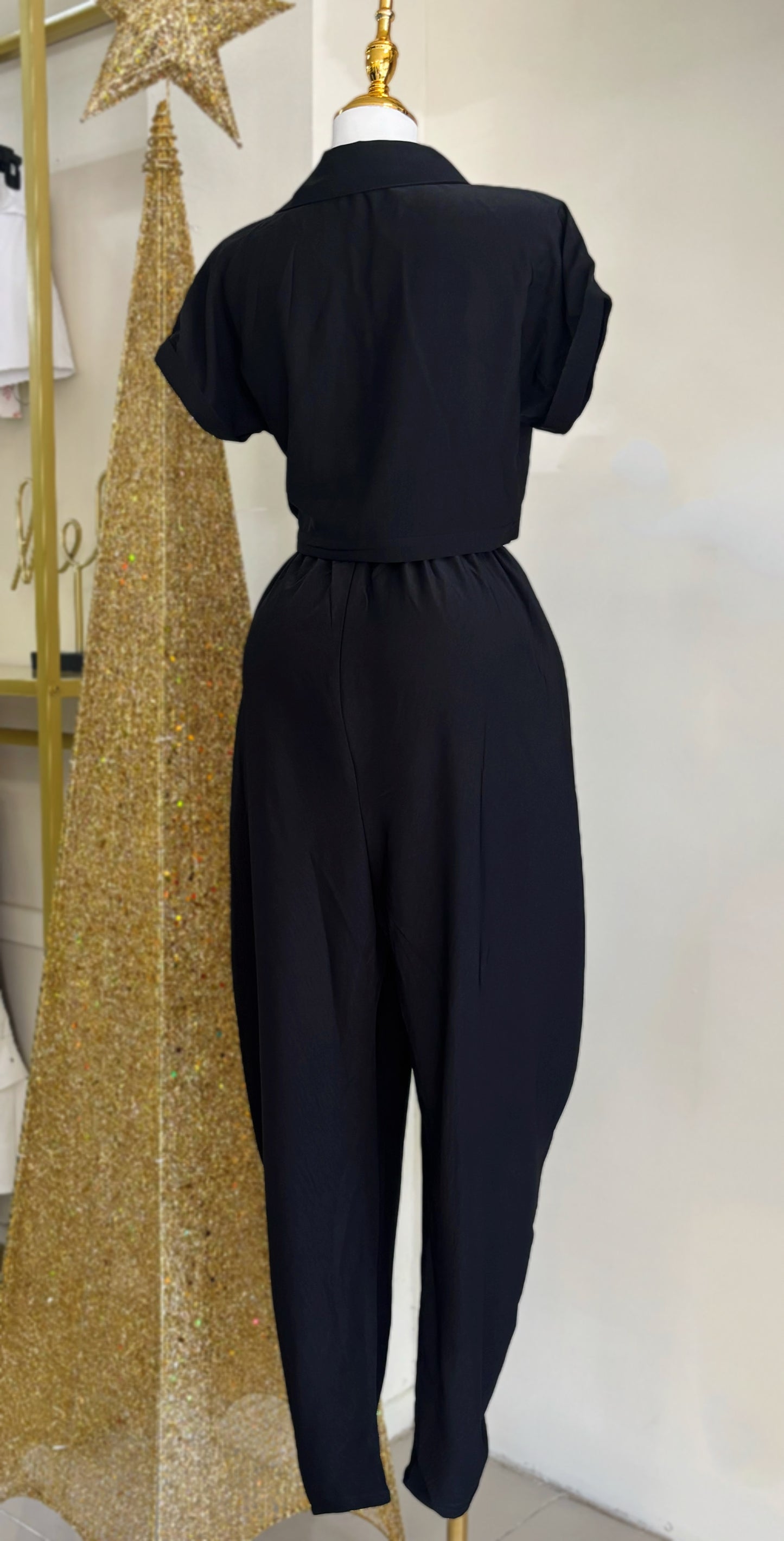 Verónica Black Pant Set