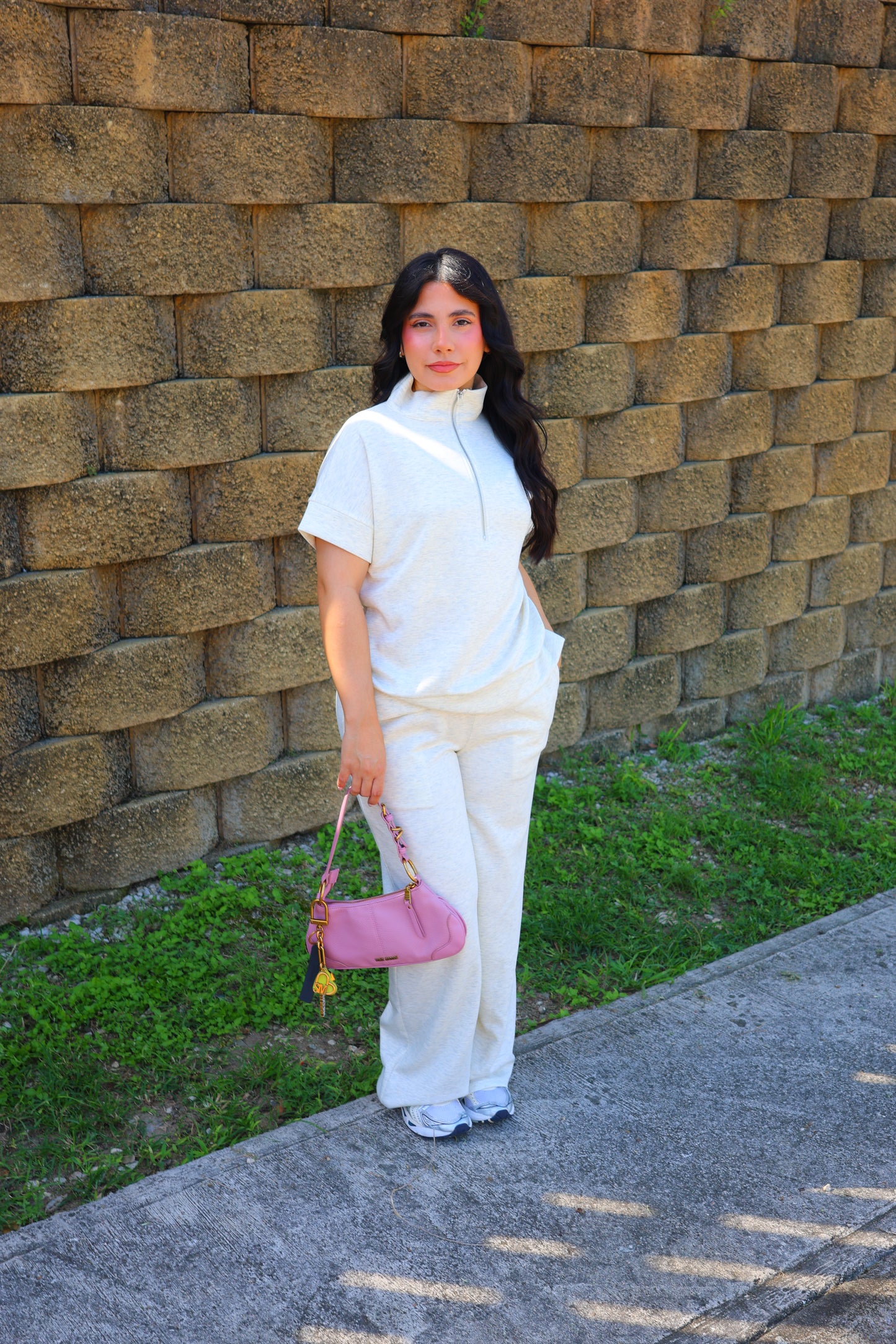 Karlotta Comfy Pant Set (Ivory)