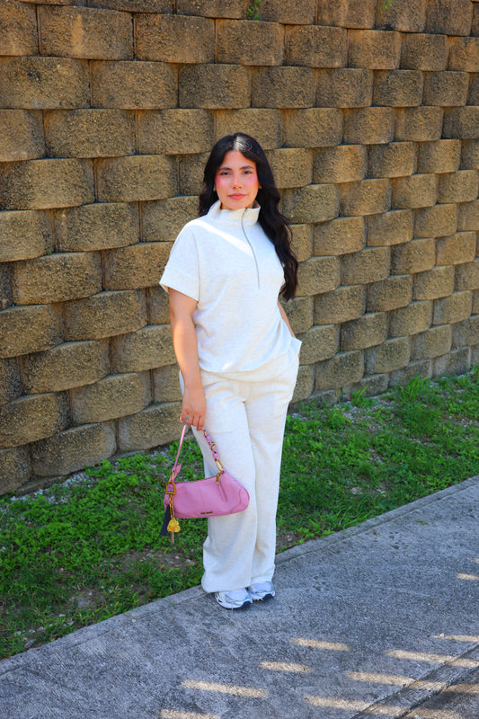 Karlotta Comfy Pant Set (Ivory)