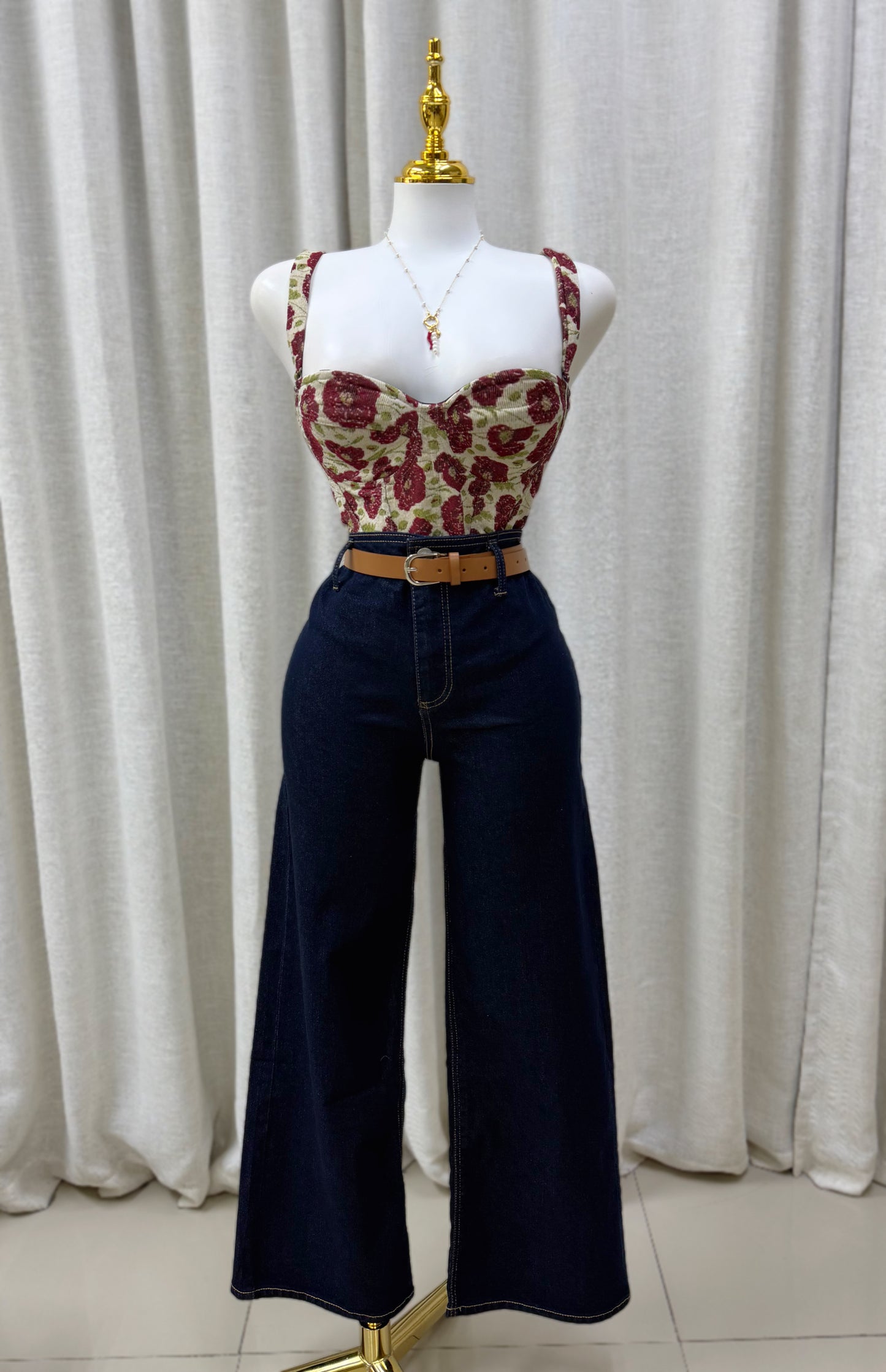 Hanna Belt Detail Jean (Stretch)