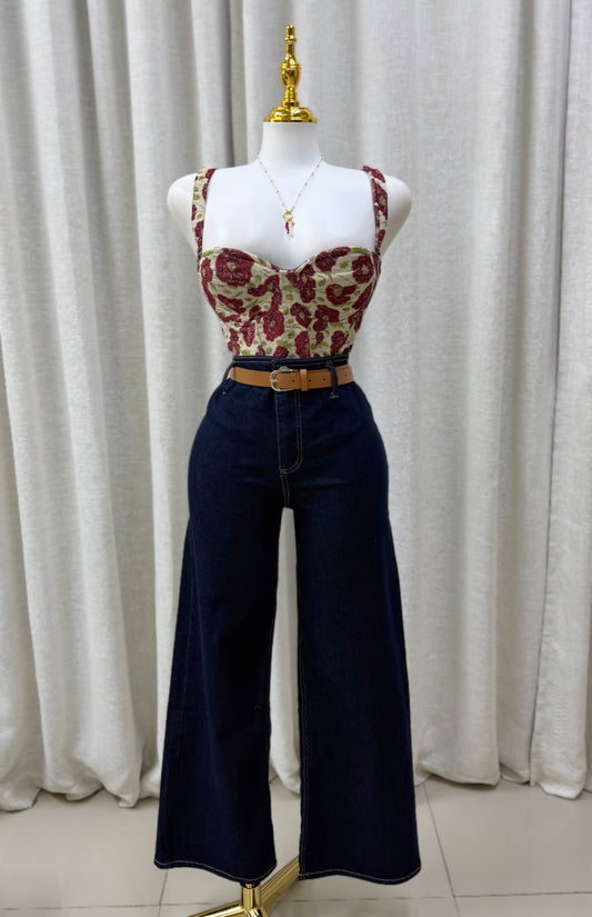 Hanna Belt Detail Jean (Stretch) INDIGO