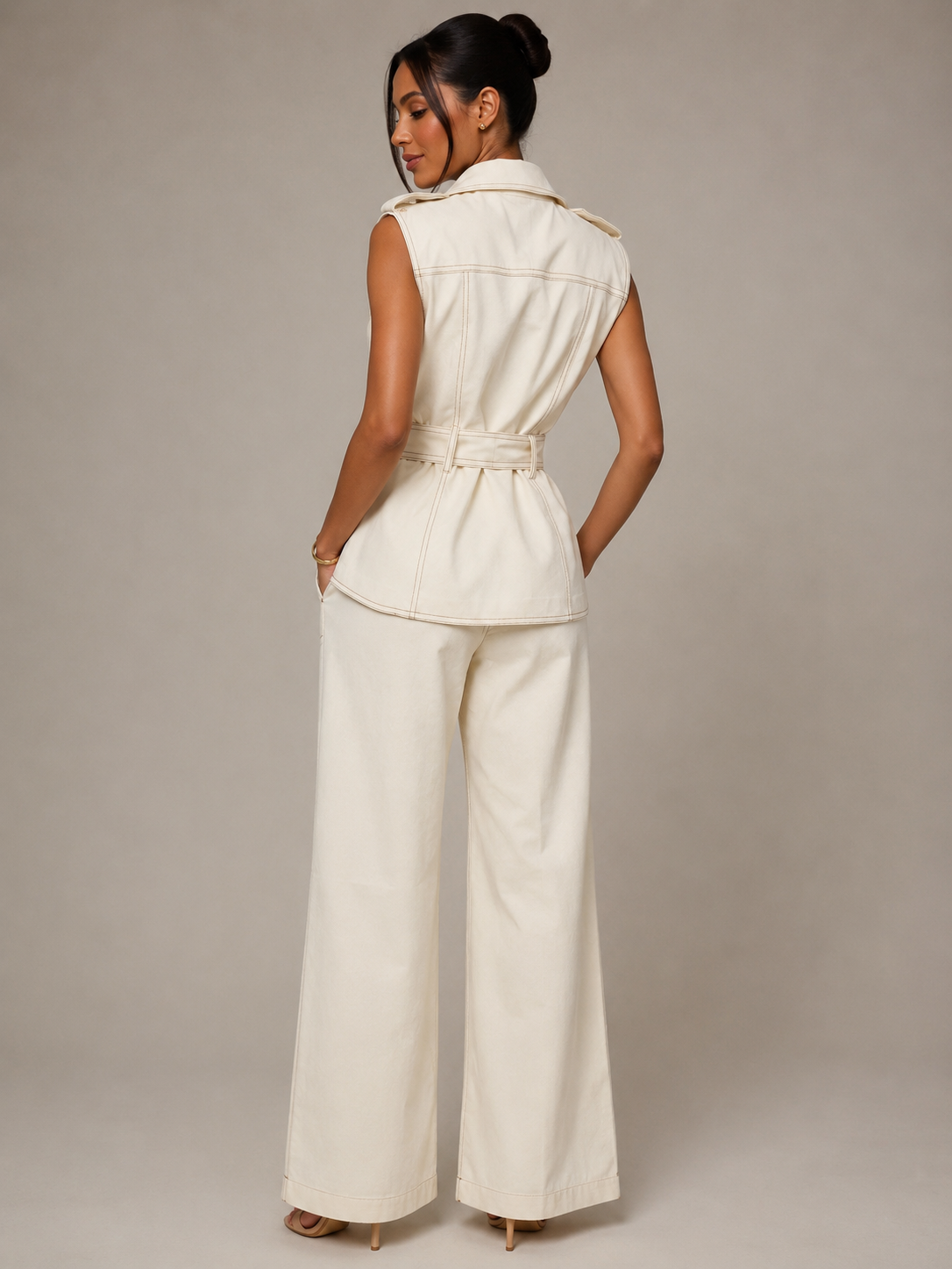 Paulina Ivory Pant