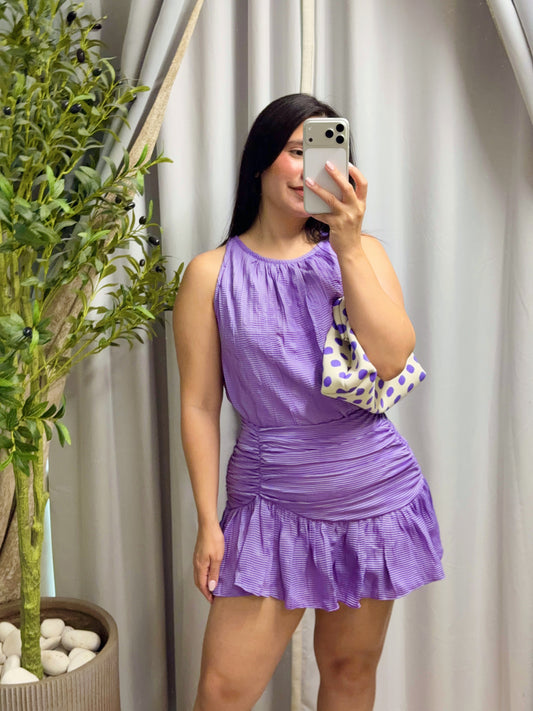 Aria Lilac Skirt Set