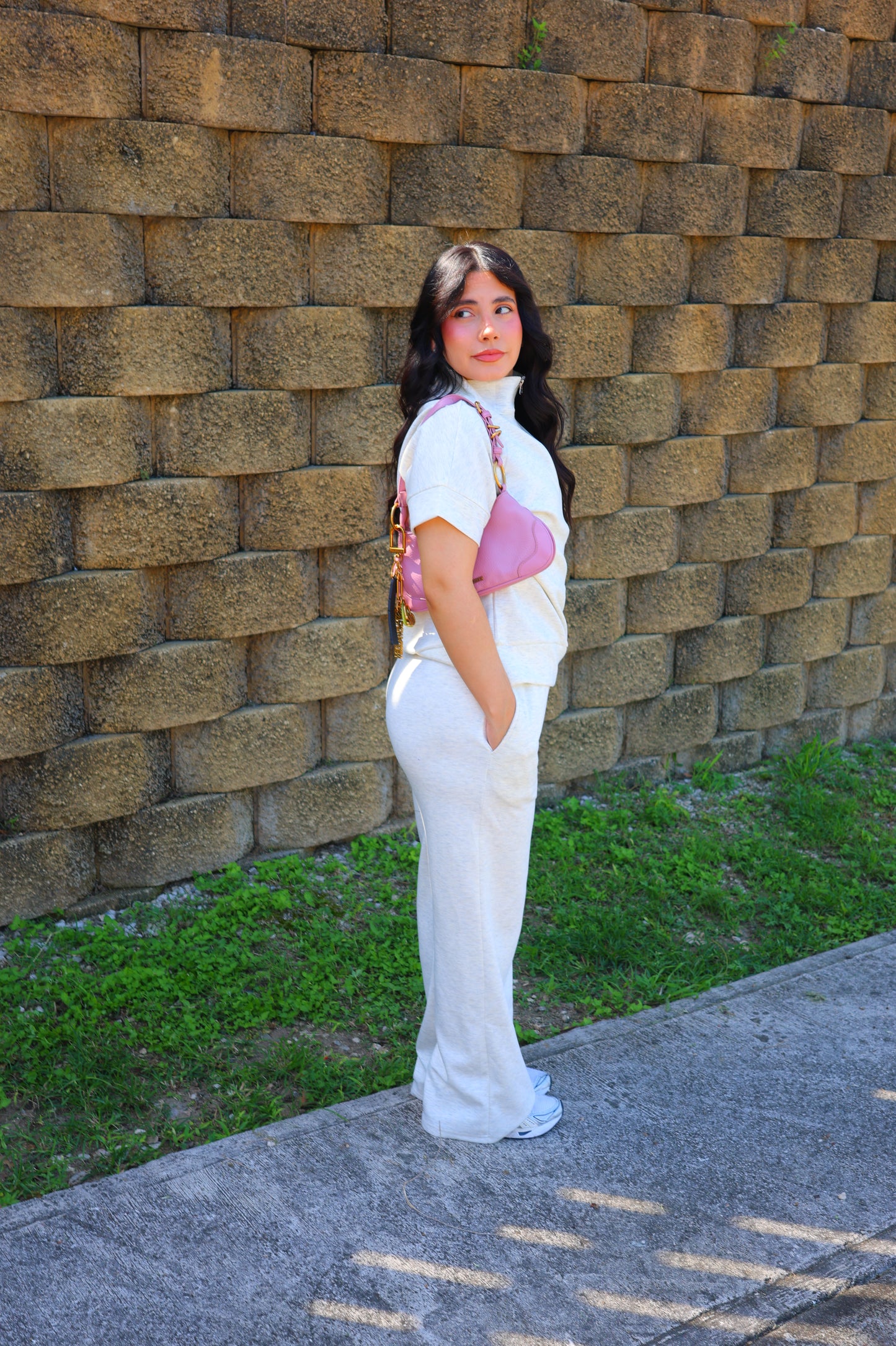 Karlotta Comfy Pant Set (Ivory)