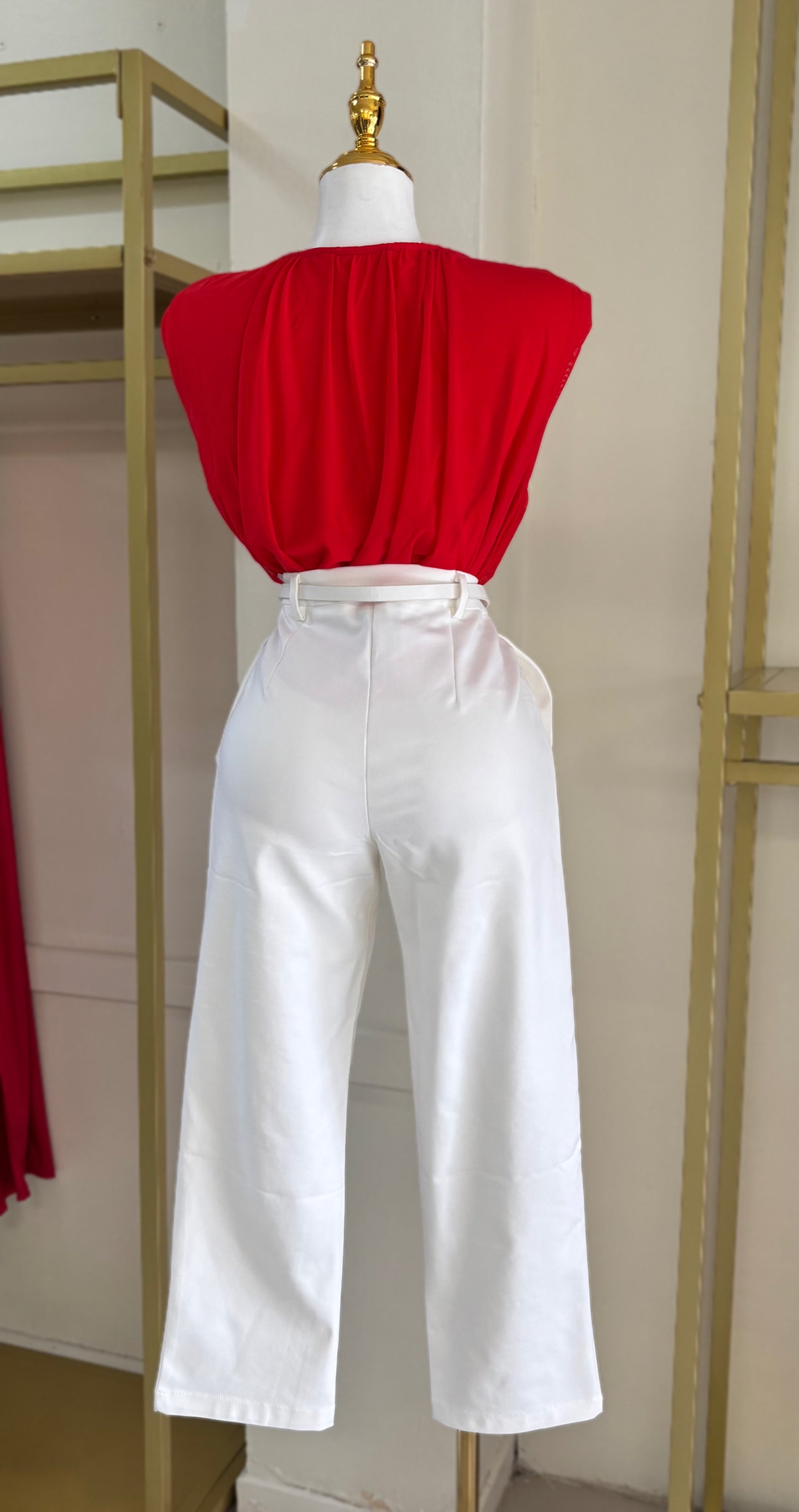 Selena Petite Offine Pant (Blanco)