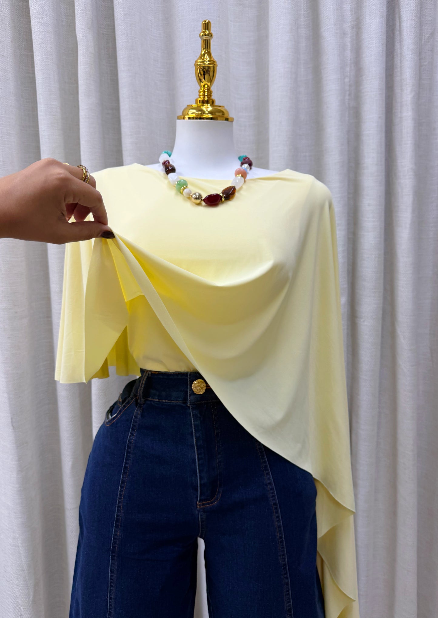 Hanna Elegant Bodysuit (Yellow)
