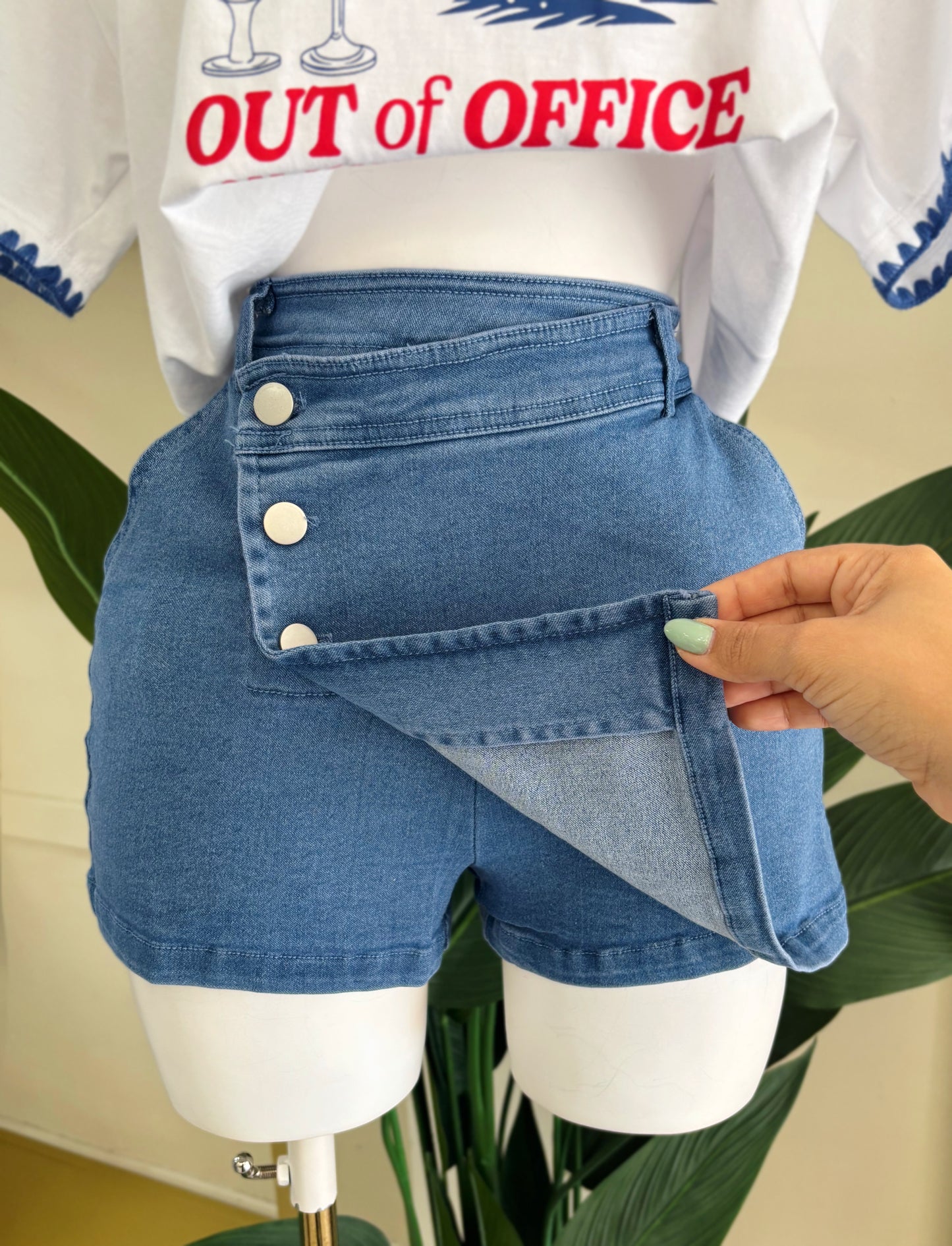 Milana Denim Skort