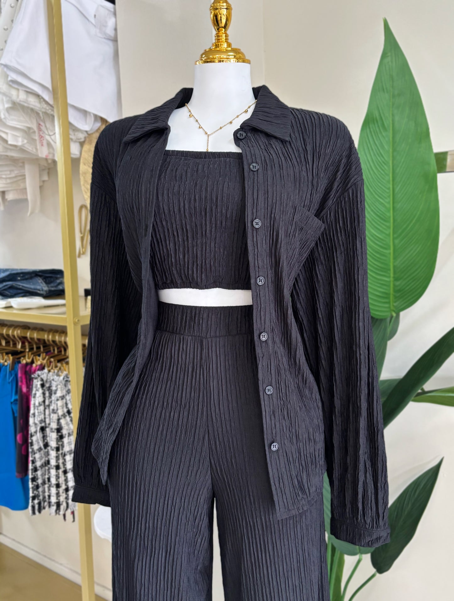 Renata 3 Pieces Travel Set (Negro)