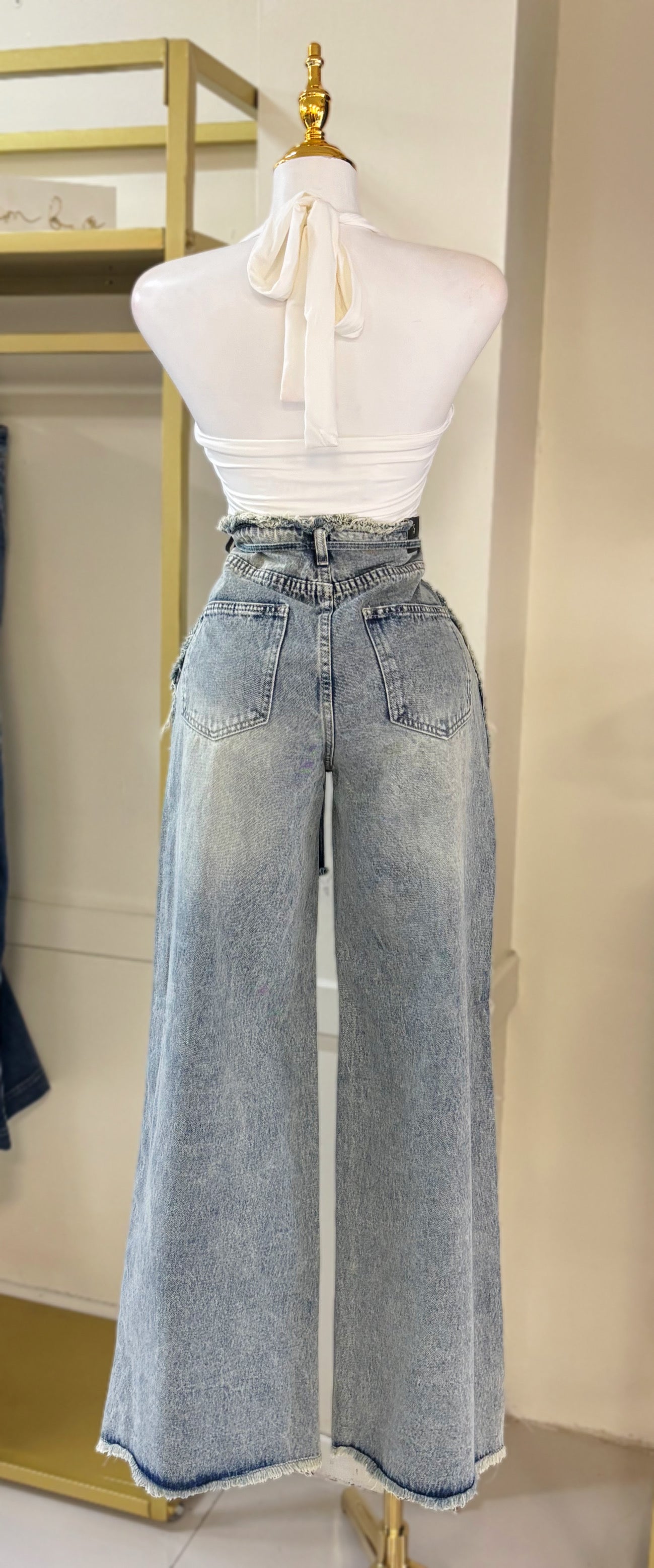 Valeria Vintage Wash Jean (No Stretch)