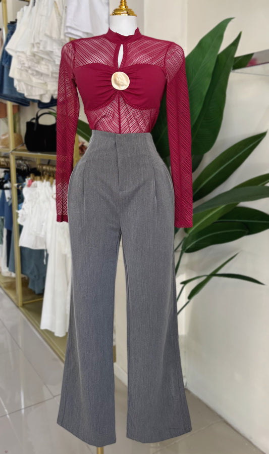 Cecilia Grey Pant