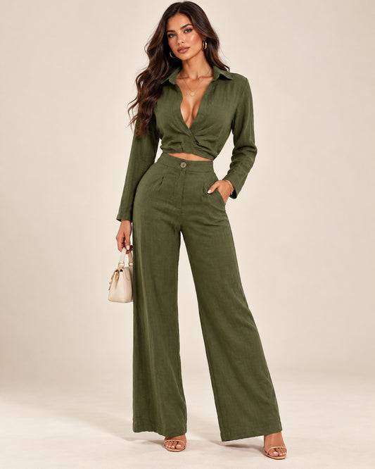 Hesia Linen Pant Set