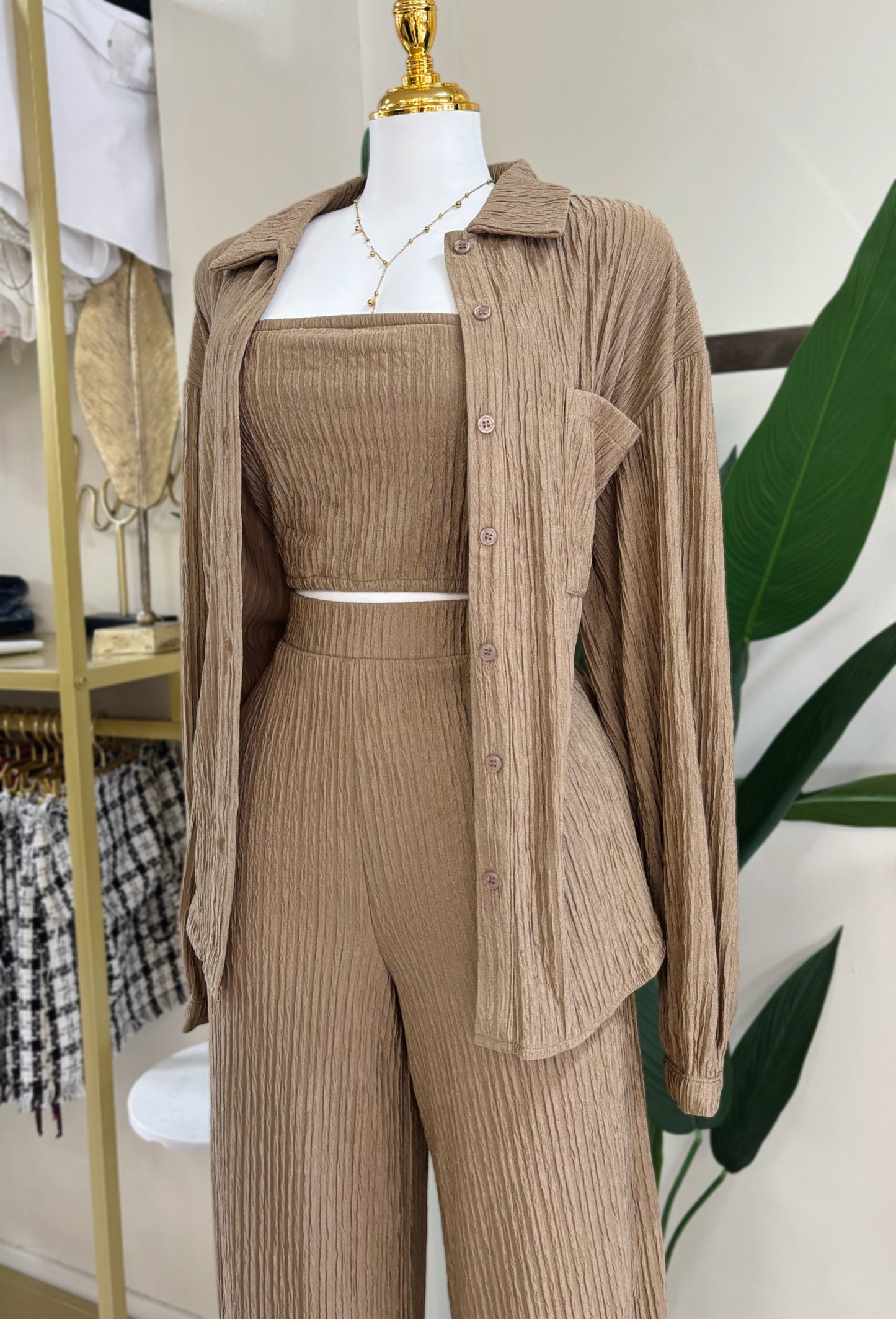 Renata 3 Pieces Travel Set (Mocha)