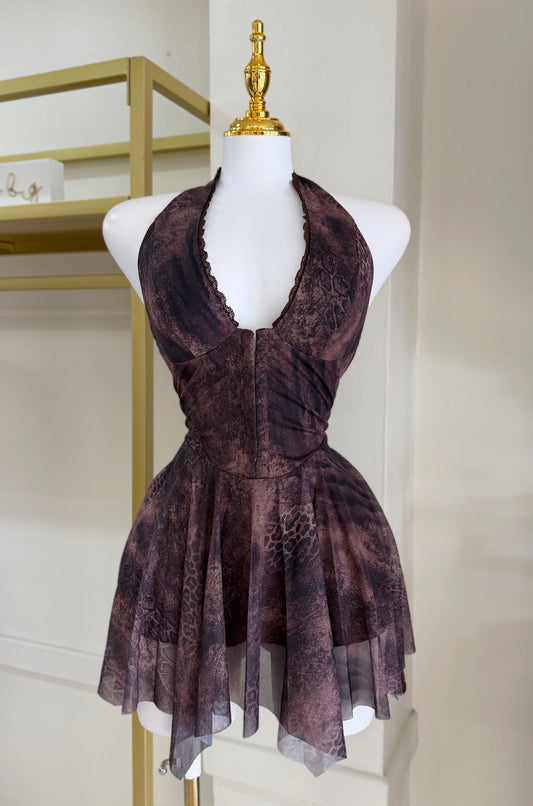 Zahara Wild Print Dress (Tiene pantalón)