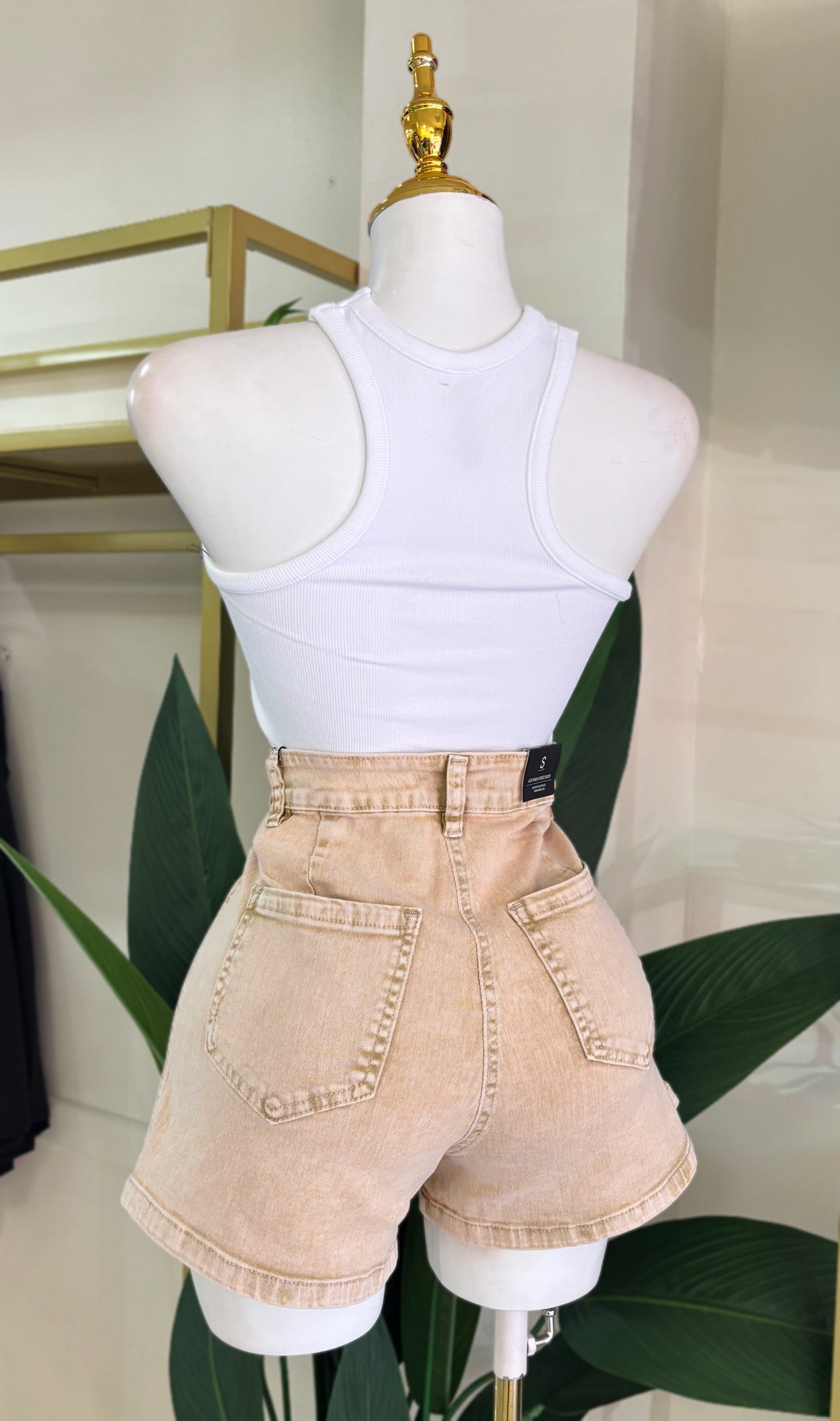 Tanya Denim Skort (Acid Wash)