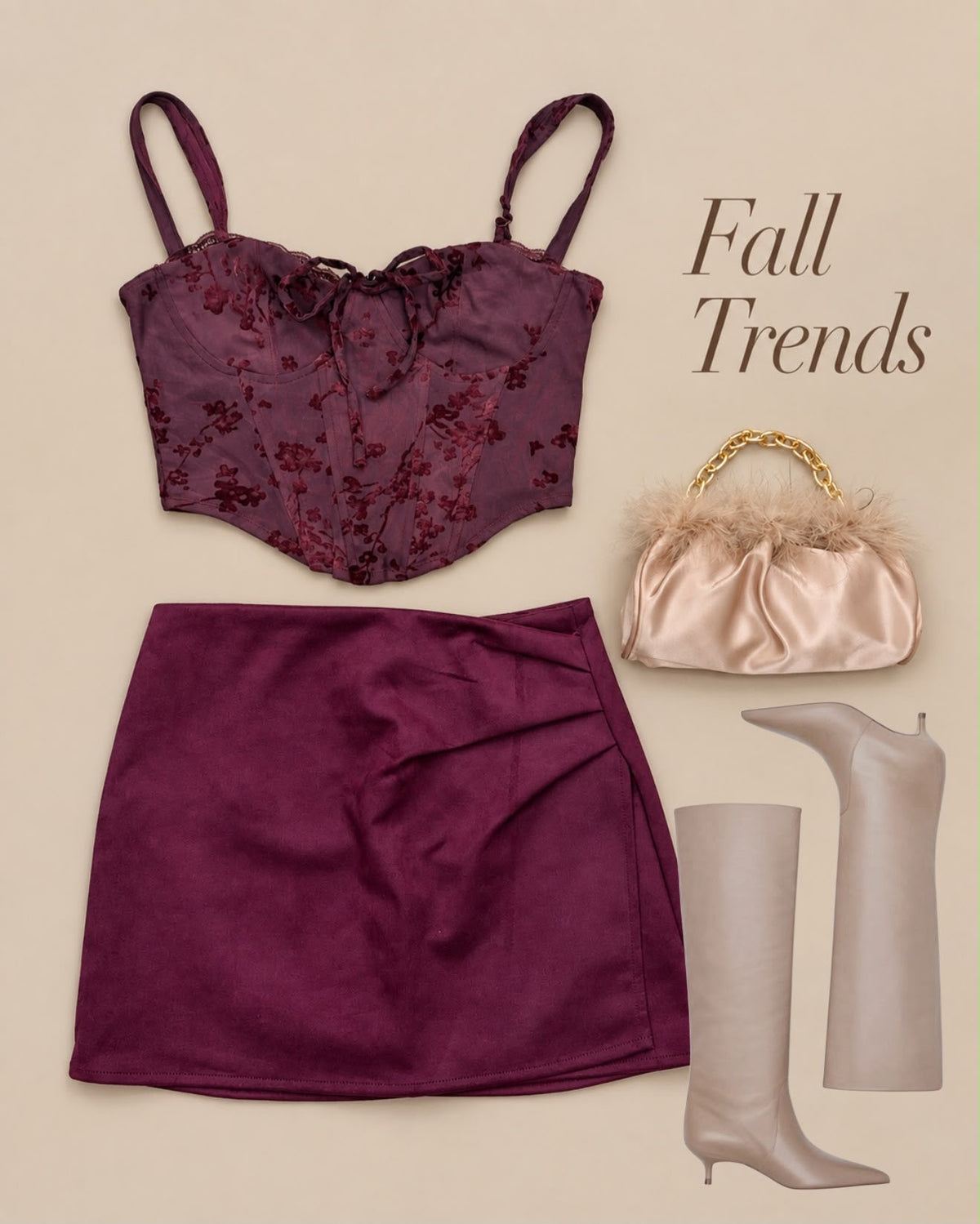 Adele Wine Corset