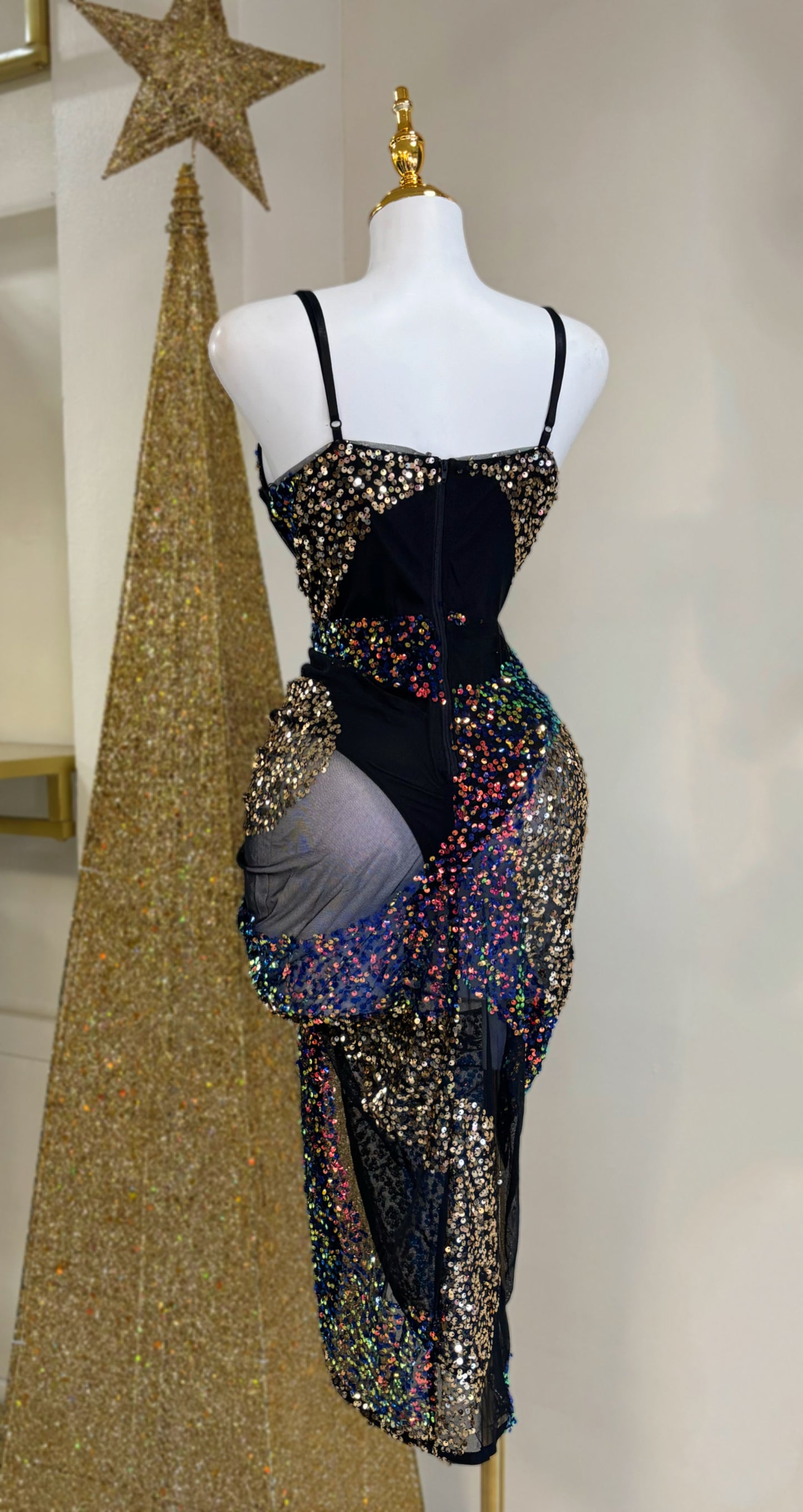 Irina Colors Sequin Dress