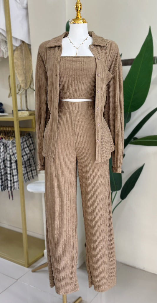 Renata 3 Pieces Travel Set (Mocha)