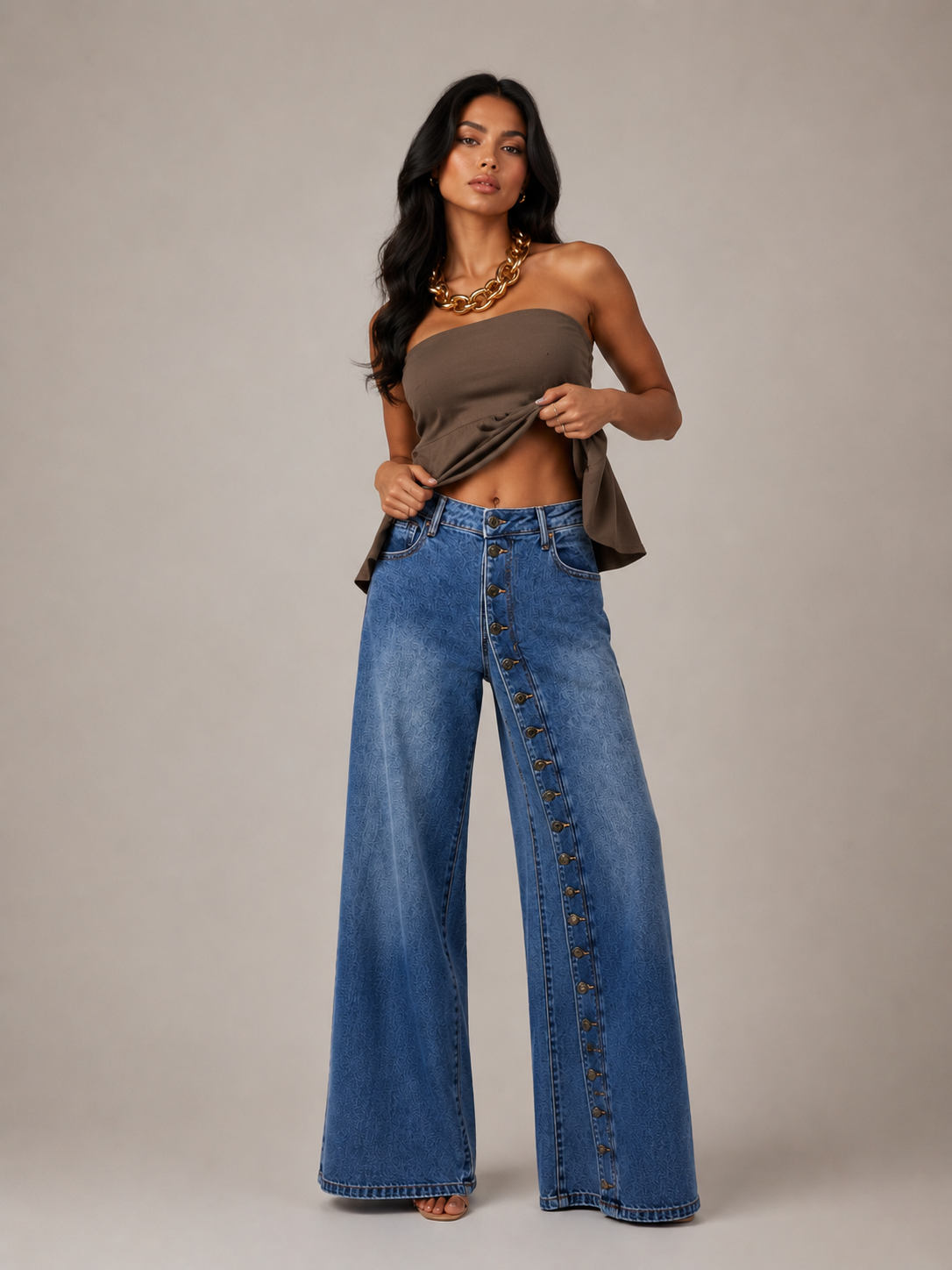 Iria Buttons Jean