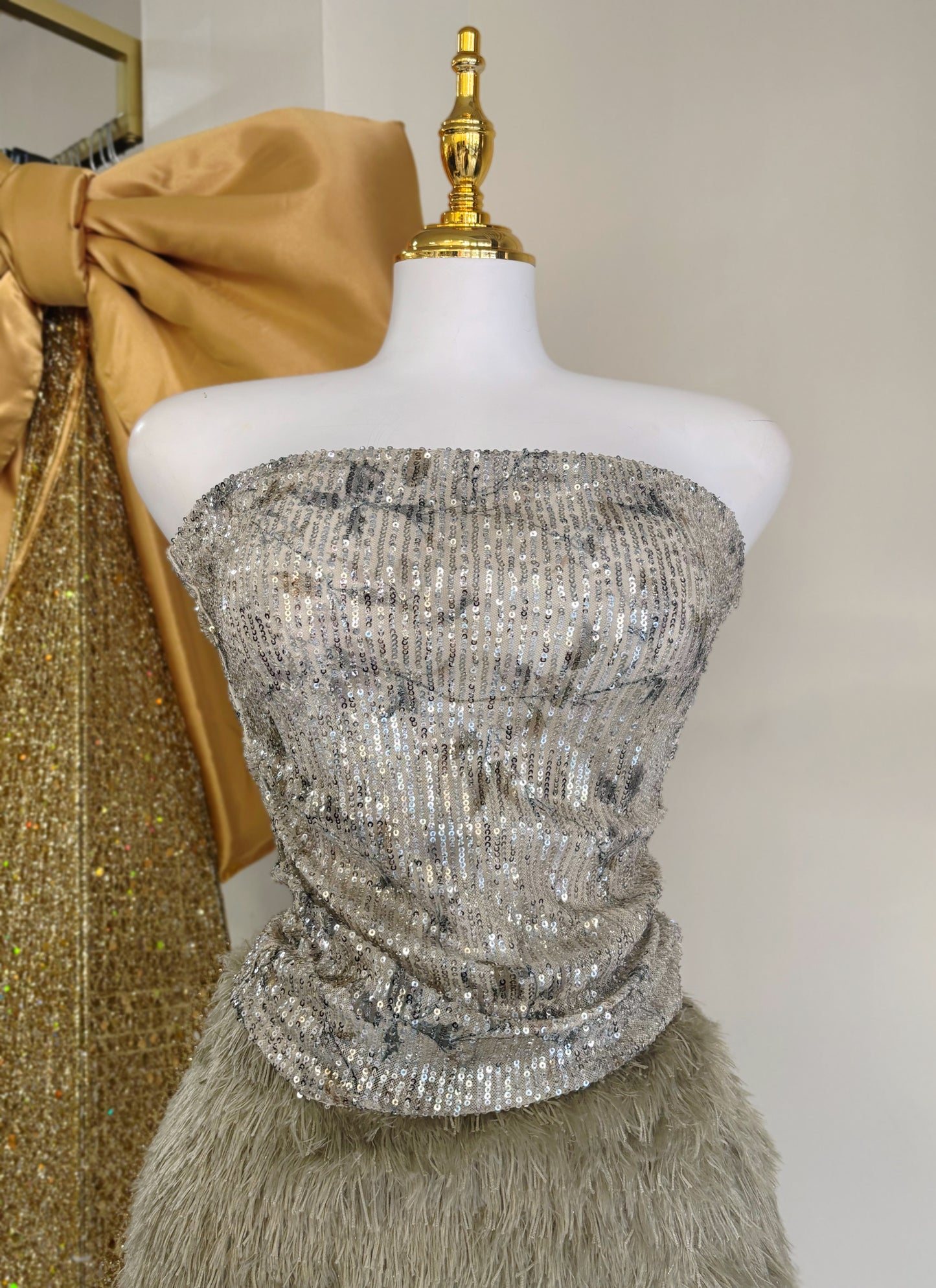 Kamelia Sequin Top