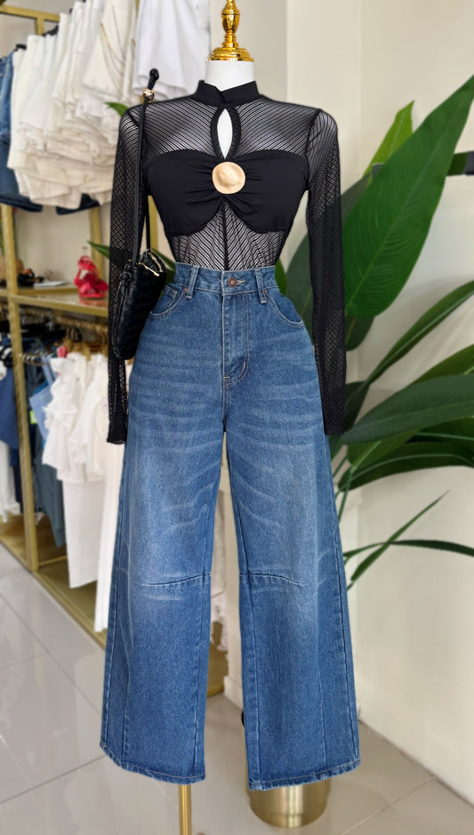 Lorena Barrel Jean