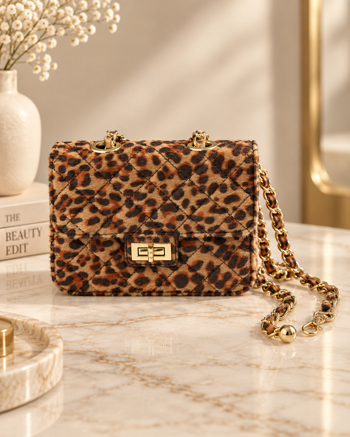 Cleo Leopard Bag