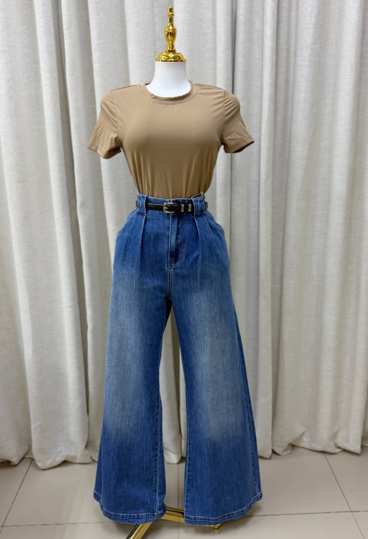 Brielle Belt Wide Leg Jean