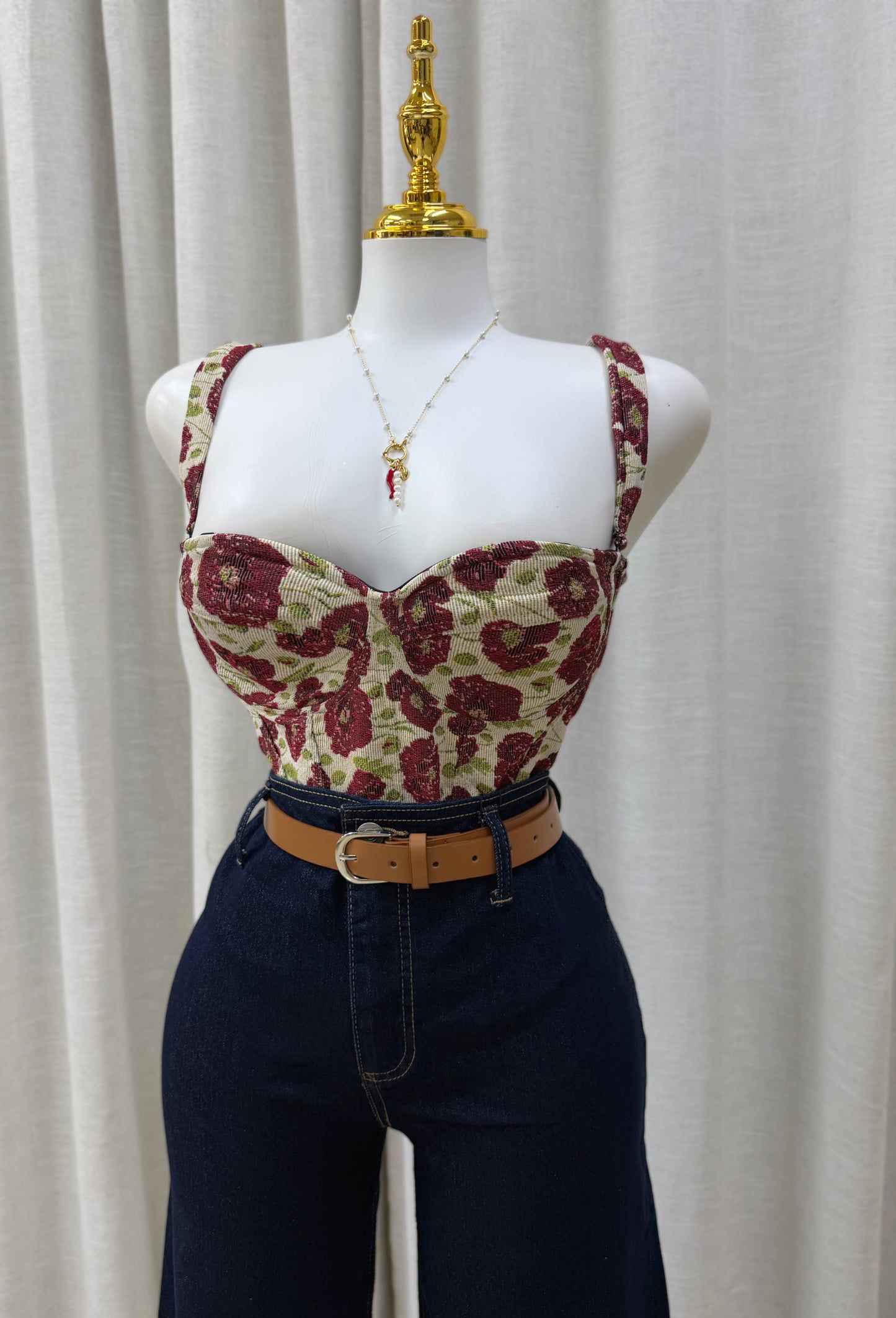 Hanna Belt Detail Jean (Stretch)