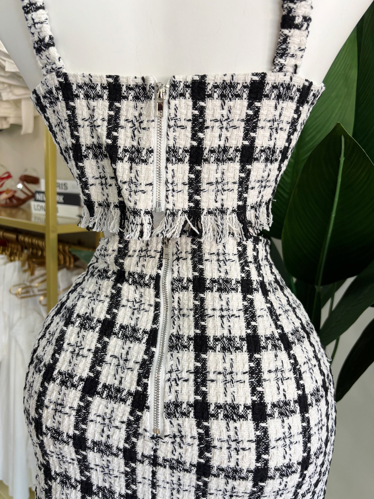 Sarahí Tweed Skirt Set (Corre Pequeño)