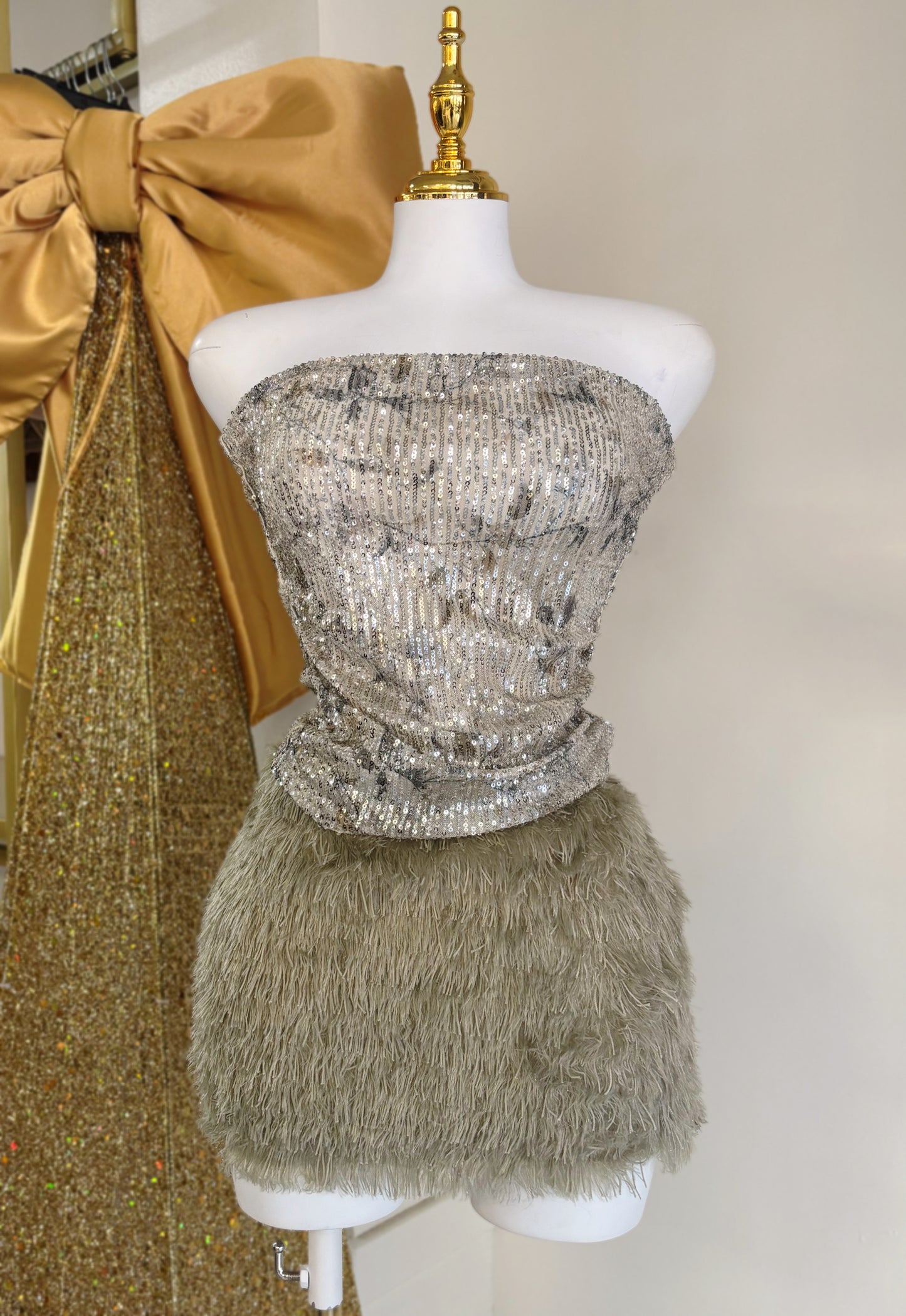 Kamelia Sequin Top