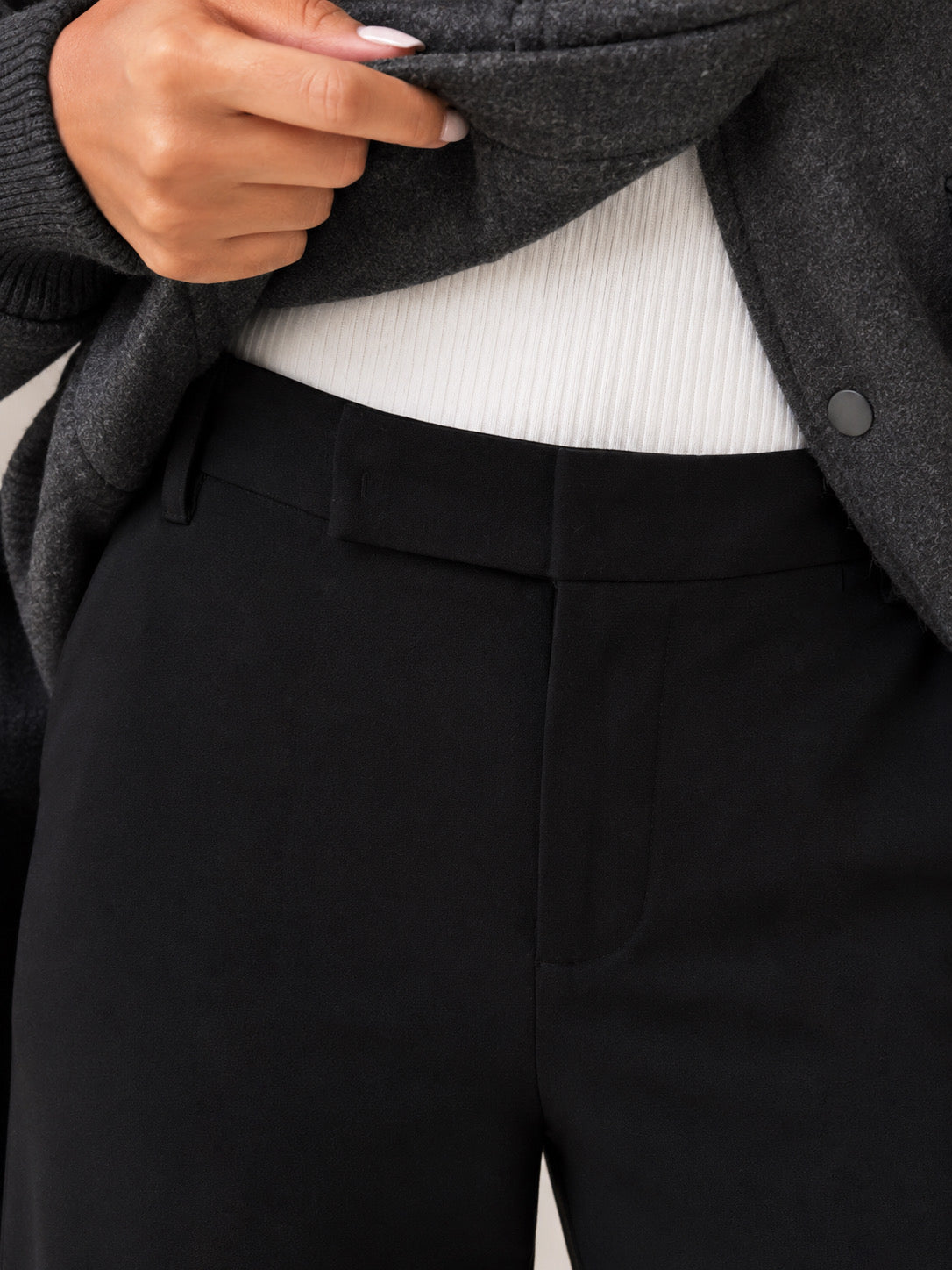 Milena Office Pants (Black)Corre pequeño )