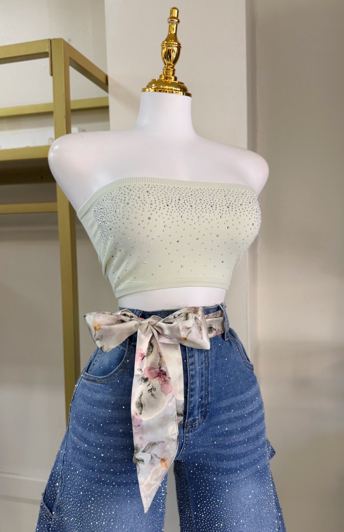 Aurora Rhinestone Jort