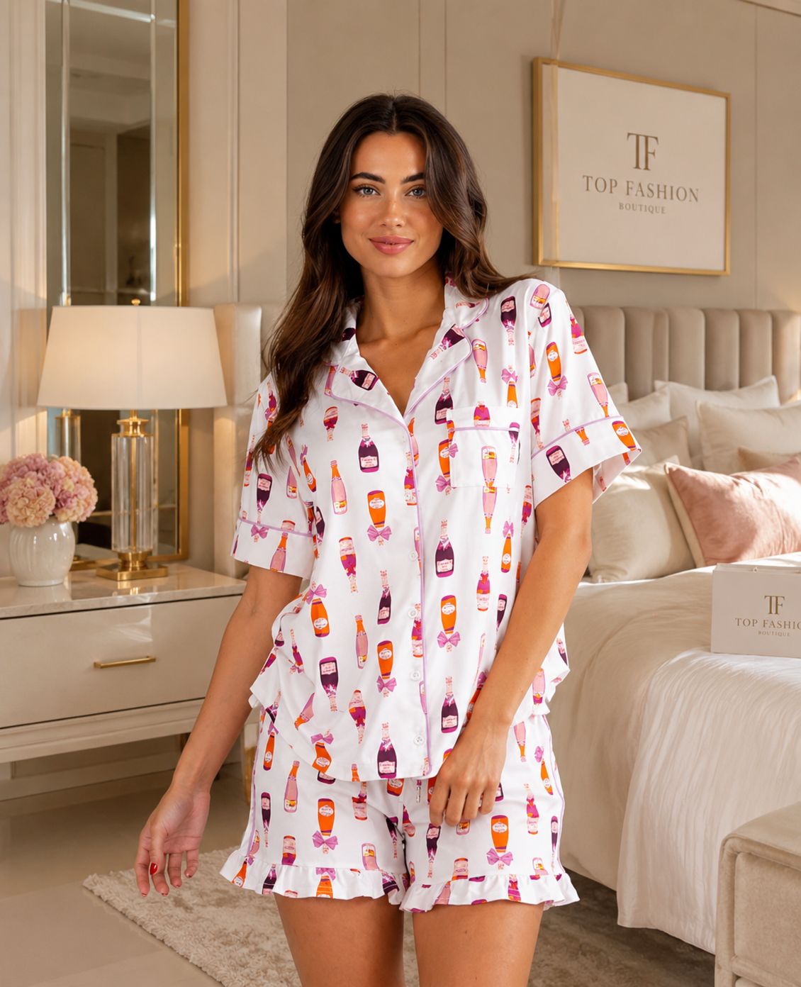 Champagne Dreams Pajama Set 🥂