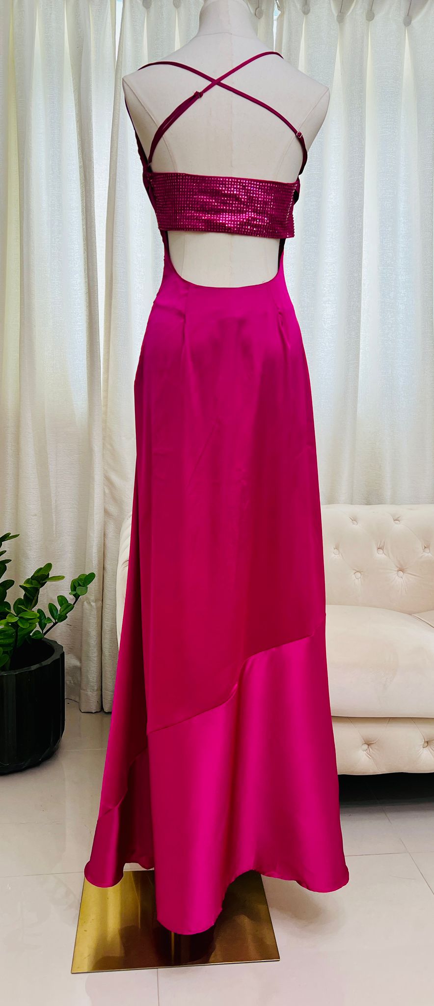Daila Magenta Maxi Dress