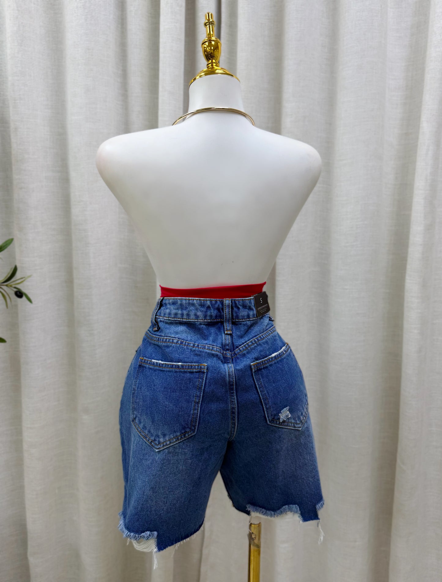 Lara Denim Short (No stretch)
