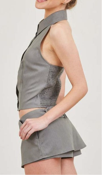 Mía Grey Skort Set