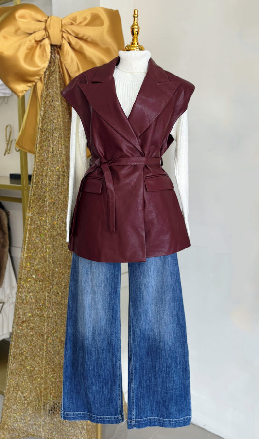 Barcelona Leather Vest