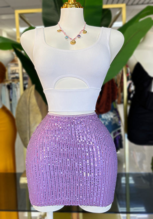 Gia Sequin Skirt (2 Colores)