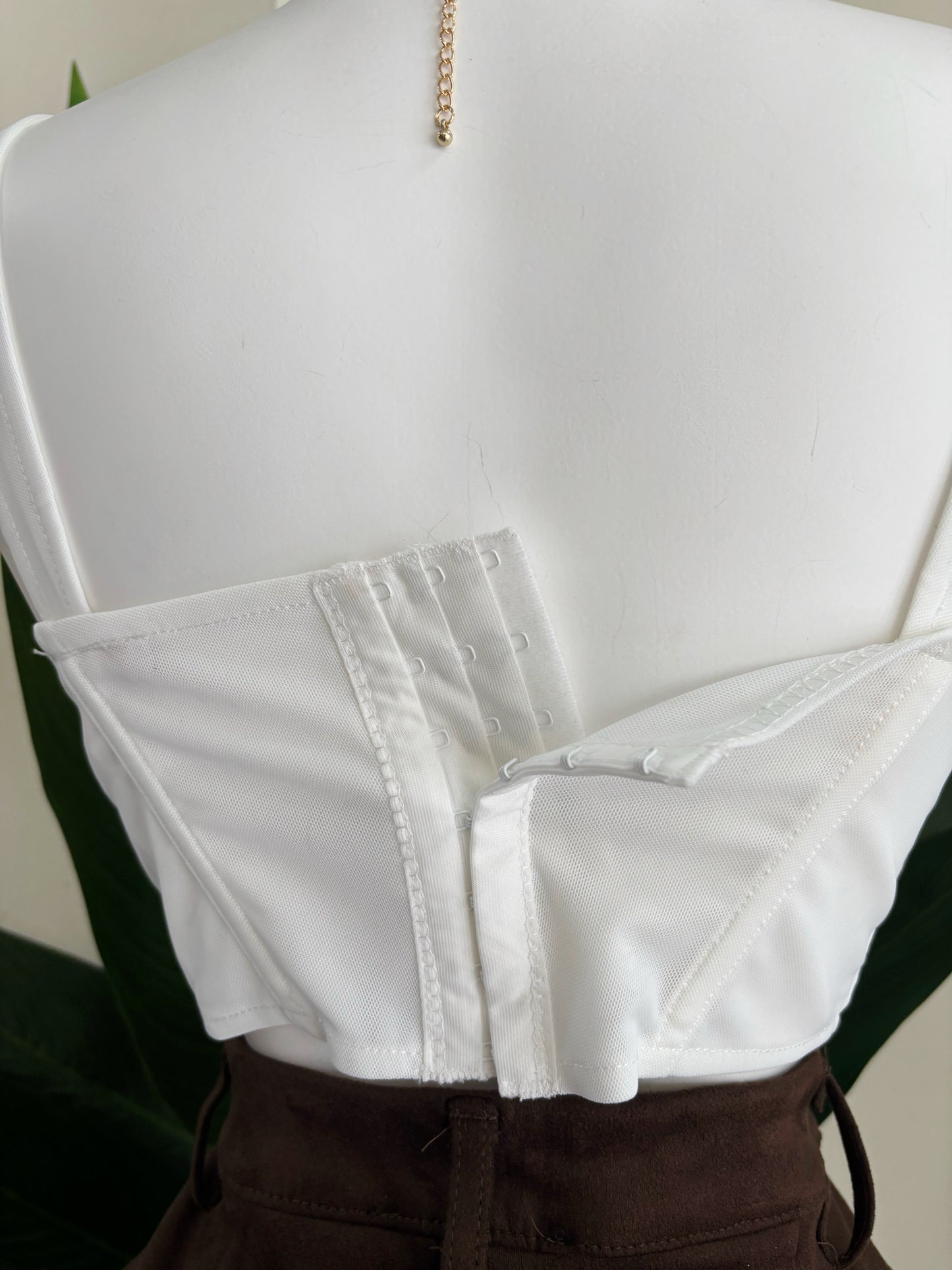 Britney White Corset (Corre pequeño)