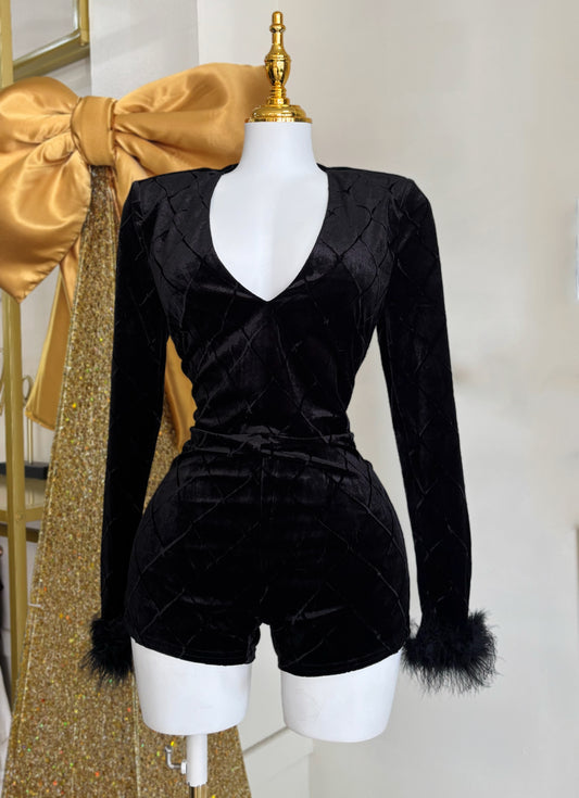 Amanda Romper (Black)