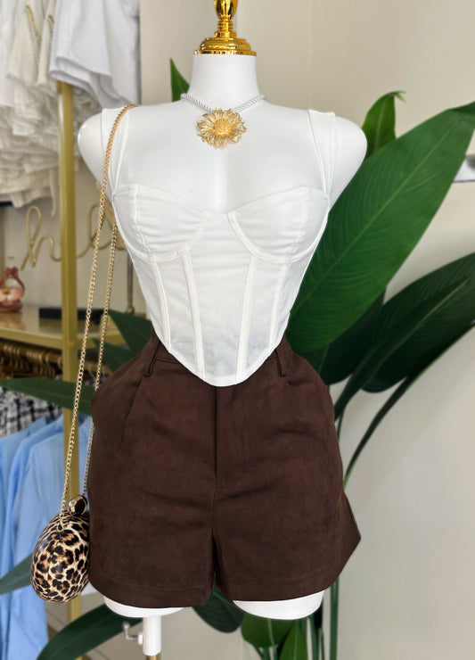 Grecia Suede Short (Marrón)